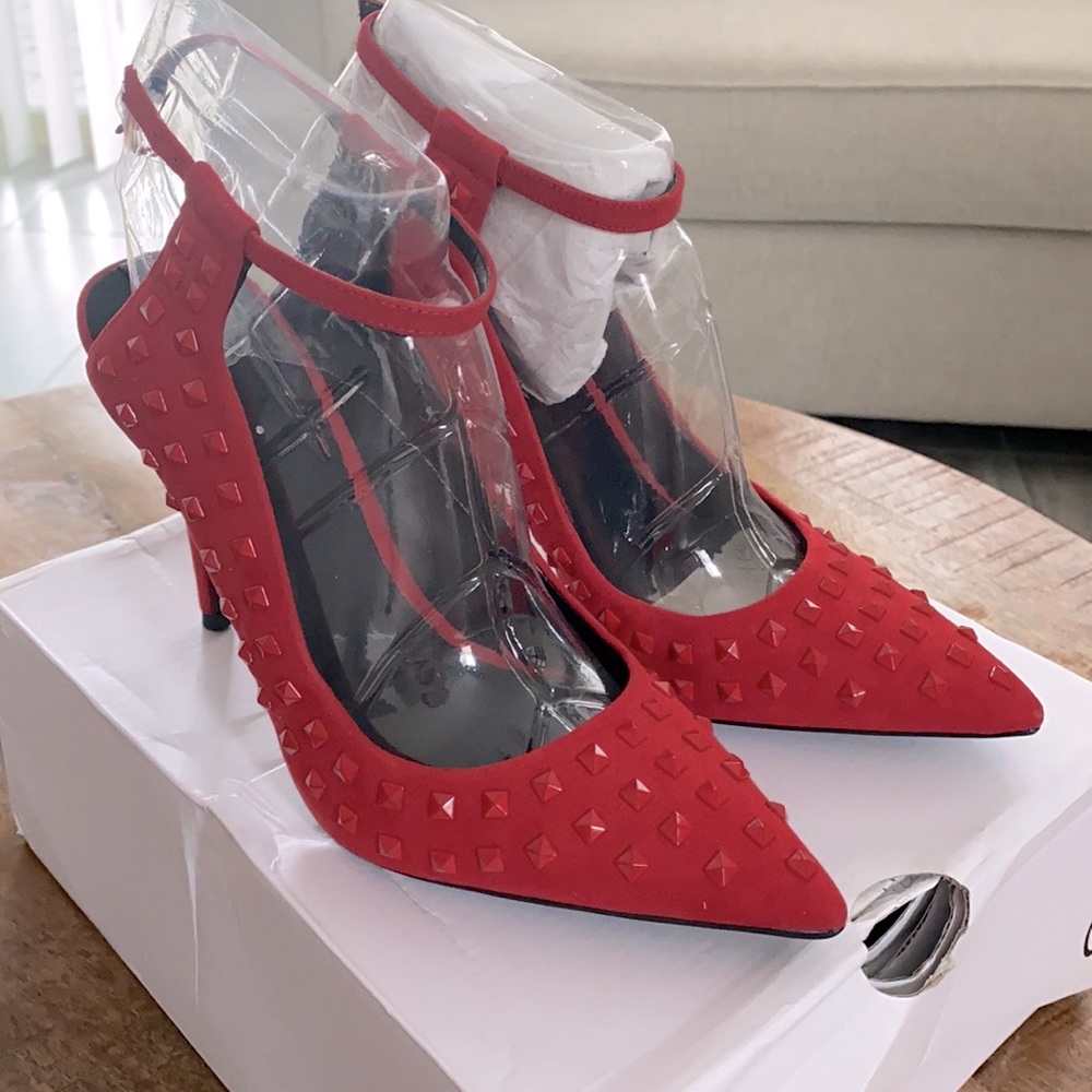 Red heels with studs
